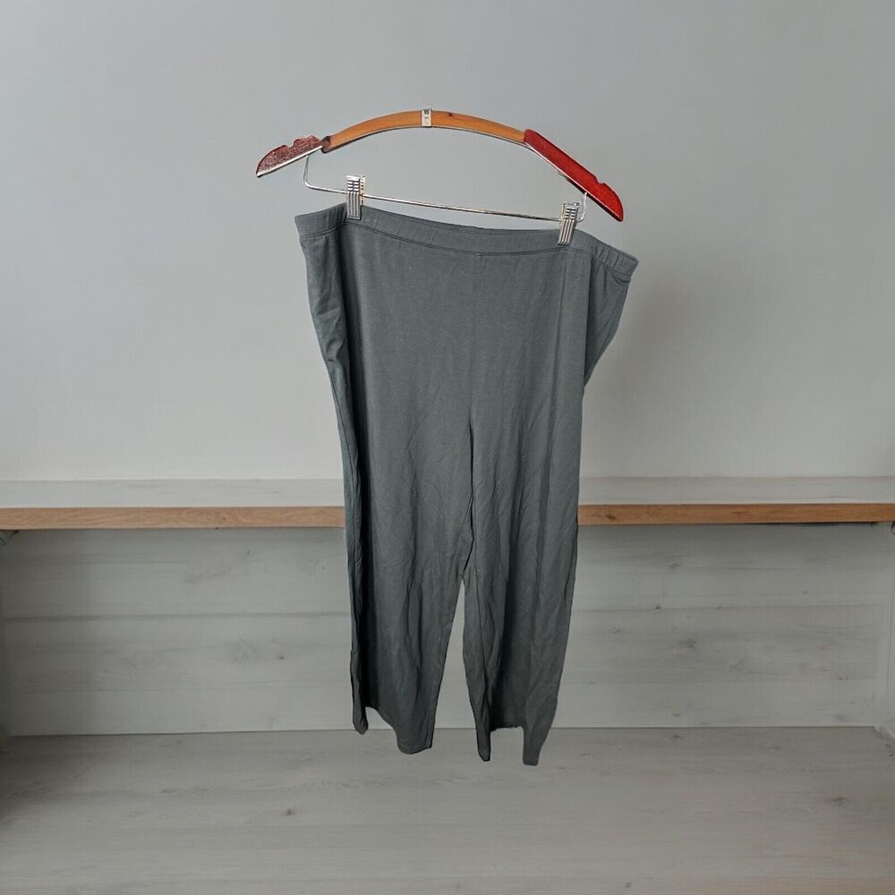 Eileen Fisher System Straight Cropped  Pants in Graphite NWT Size XL
